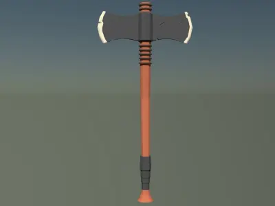 LowPoly Axes Pack Free low-poly 3D model