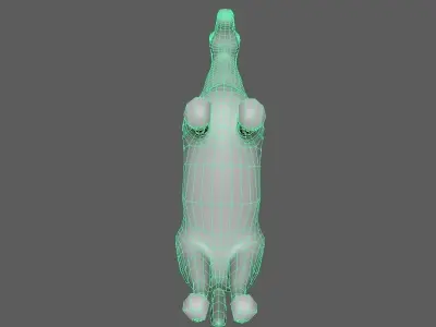 Low poly horse model Low-poly 3D model