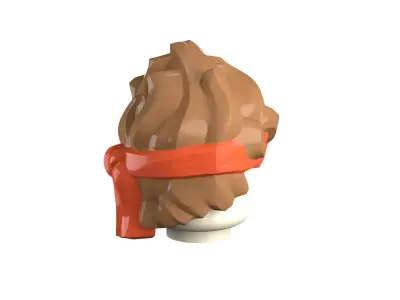 Custom3Dprint Minifigure Accessory - Minifigure Hair S3 - 014 3D print model