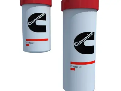 Oil Filter 3D model by 3D-Horse