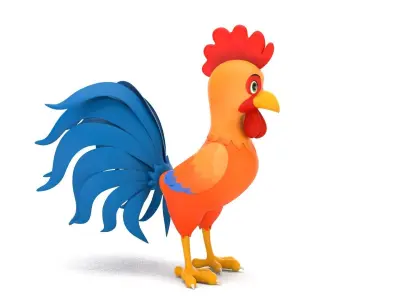 Rooster 3D model order