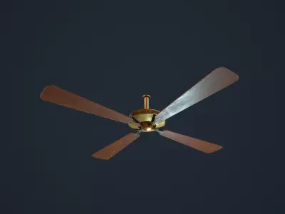 Ceiling Fan Low-poly 3D model
