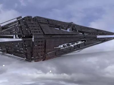Dreadnaught Ship Wreck 8 3D model