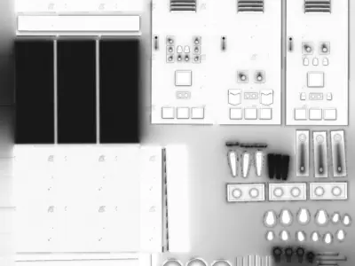 ELECTRIC PANEL - LOW POLY GAME ASSET Low-poly 3D model