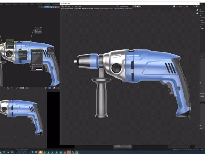 Electric drill Free 3D model