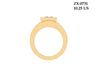 Princess man Ring 3D print model