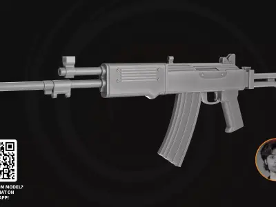 IMI Galil ARM - Elite Tactical Assault Rifle 3D Model 3D model