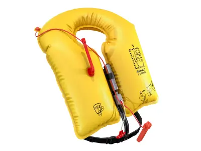 Airplane Life Jacket Low-poly 3D model