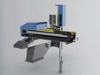 Injection molding manipulator 3D model