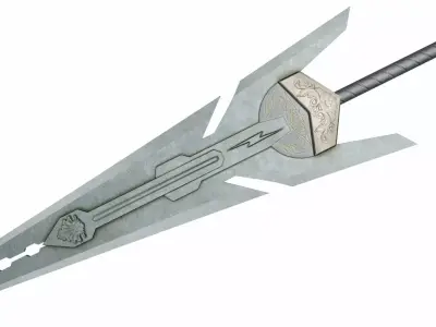 Sword 12 Low-poly 3D model