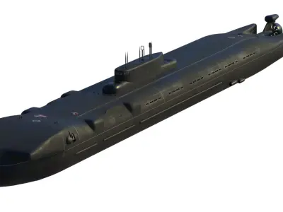 Project 717 amphibious Transport Submarine 3D model