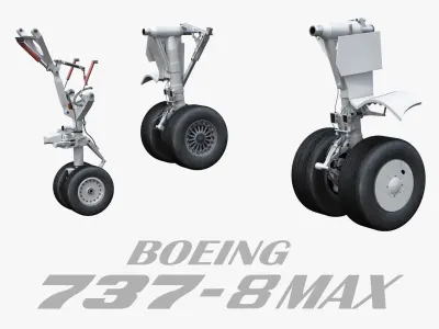 Landing Gear for Boeing 737 MAX 3D model