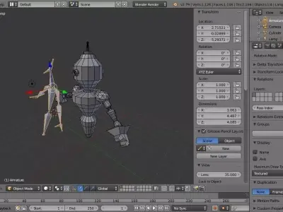 Sentinel robot - Musco Low-poly 3D model