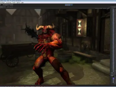 Demon Warrior Low-poly 3D model purchase