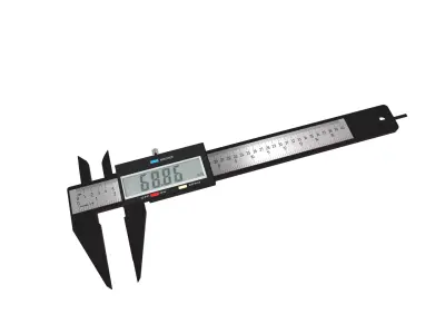 Vernier Caliper Low-poly 3D model