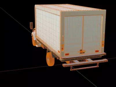 Chevrolet Kodiak C6500 Box Truck 3D model