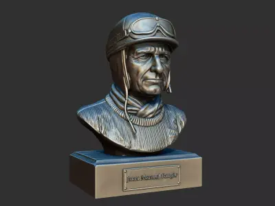 Juan Manuel Fangio Bust 3D print model