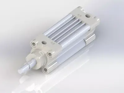 Cylinder linear actuator Free 3D model