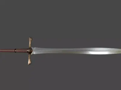 Dark Sword Low-poly 3D model buy