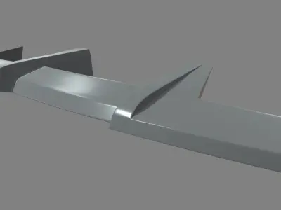 Car Spoiler 014 Low-poly 3D model
