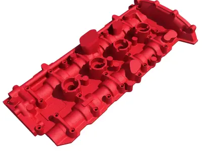 Red Engine Cover 3D model by 3D-Horse