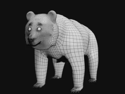 Polar Bear Low-poly 3D model