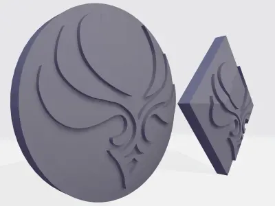 Anemo element - Vision rune 3D print model