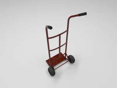 Elevator cart Low-poly 3D model