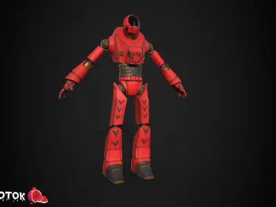 Robot Free low-poly 3D model shop