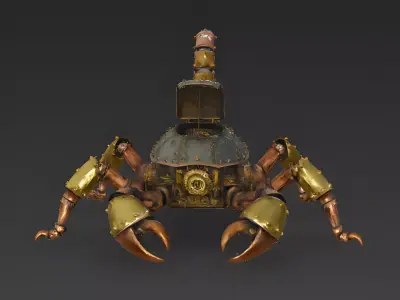 Sting Specialist Mechanical Scorpion 3D Model Low-poly 3D model