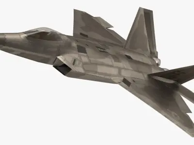 Raptor F 22 Simple Interior 3D model