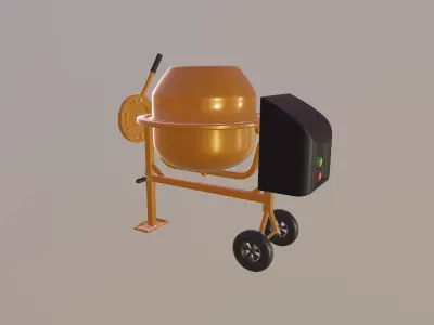 Mini Concrete Mixer 3D model