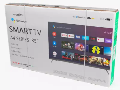85 Inch Television Shipping Box 3D model