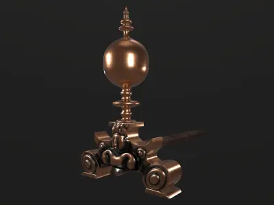 Ornament 01 Low-poly 3D model