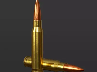 Bullet ammo Low-poly 3D model