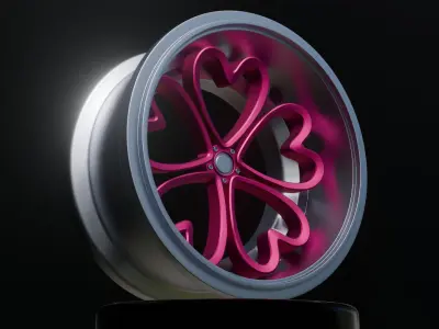 Sports wheel rim 3D model