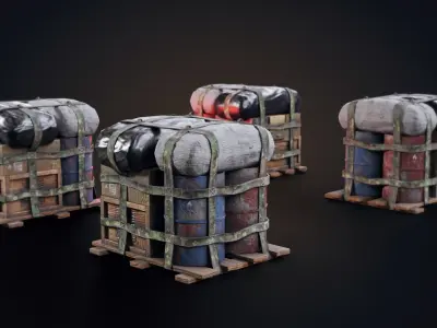 Air Drop  Low-poly 3D model