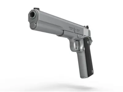 Pistol AMT Hardballer Long Slide 3D model