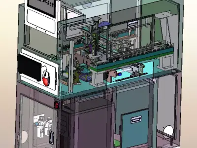 Automatic SMT labeling machine 3D model