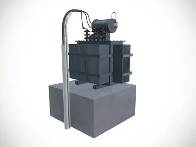 Transformer Low-poly 3D model purchase