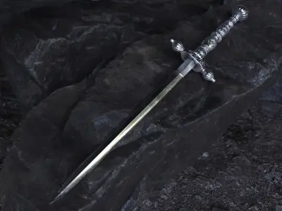 Ancient Dagger Low-poly 3D model purchase