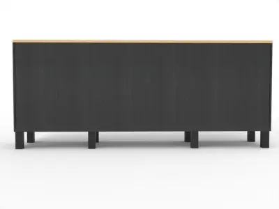 Modern Chest of Drawers Low-poly 3D model