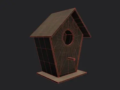 Bird House M01 Low-poly 3D model