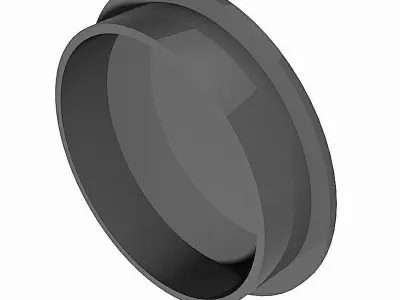 PVC Low Pressure End Caps - Socket Connection Free 3D model