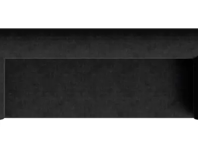 Modern Velvet Gunmetal Sofa Low-poly 3D model