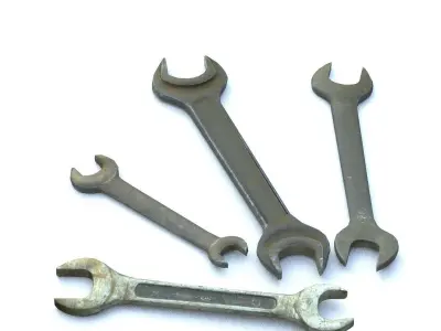 Wrenchs Low SM Low-poly 3D model purchase