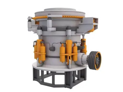 Hydraulic Cone Crusher 3D model