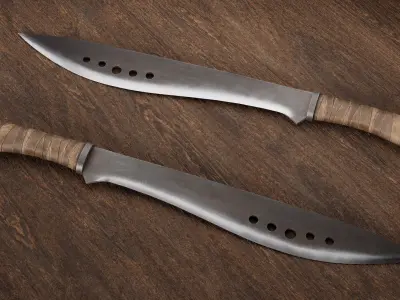Machete Free low-poly 3D model