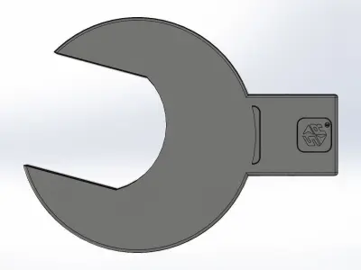 Open End 55mm 3D model