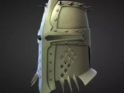 HELMET13 high and low poly Low-poly 3D model
